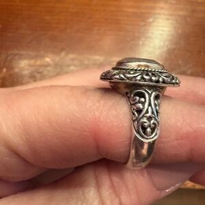 Annika Witt Elegant Silver Filigree Ring size 7